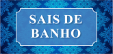 Rótulo Arab. Azul Sais de Banho 4x2