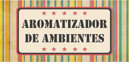 Rótulo Arco-Íris Aromatizador de Ambiente 4x2