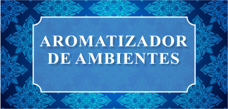 Rótulo Arab. Azul Aromatizador de Ambiente 4x2