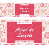 Rótulo Rosa Água de Lençóis 12,5x3,5cm