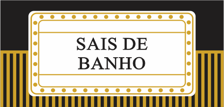 Rótulo Gold Sais de Banho 4x2