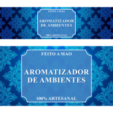 Rótulo Arab. Azul Aromatizador de Ambiente 12,5x3,5cm